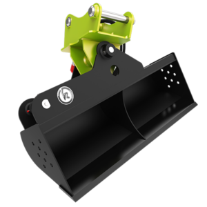 Hydraulically Tiltable Ditch Cleaning Bucket